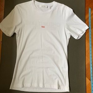 Helmut Lang White Taxi T-shirt in Size XS